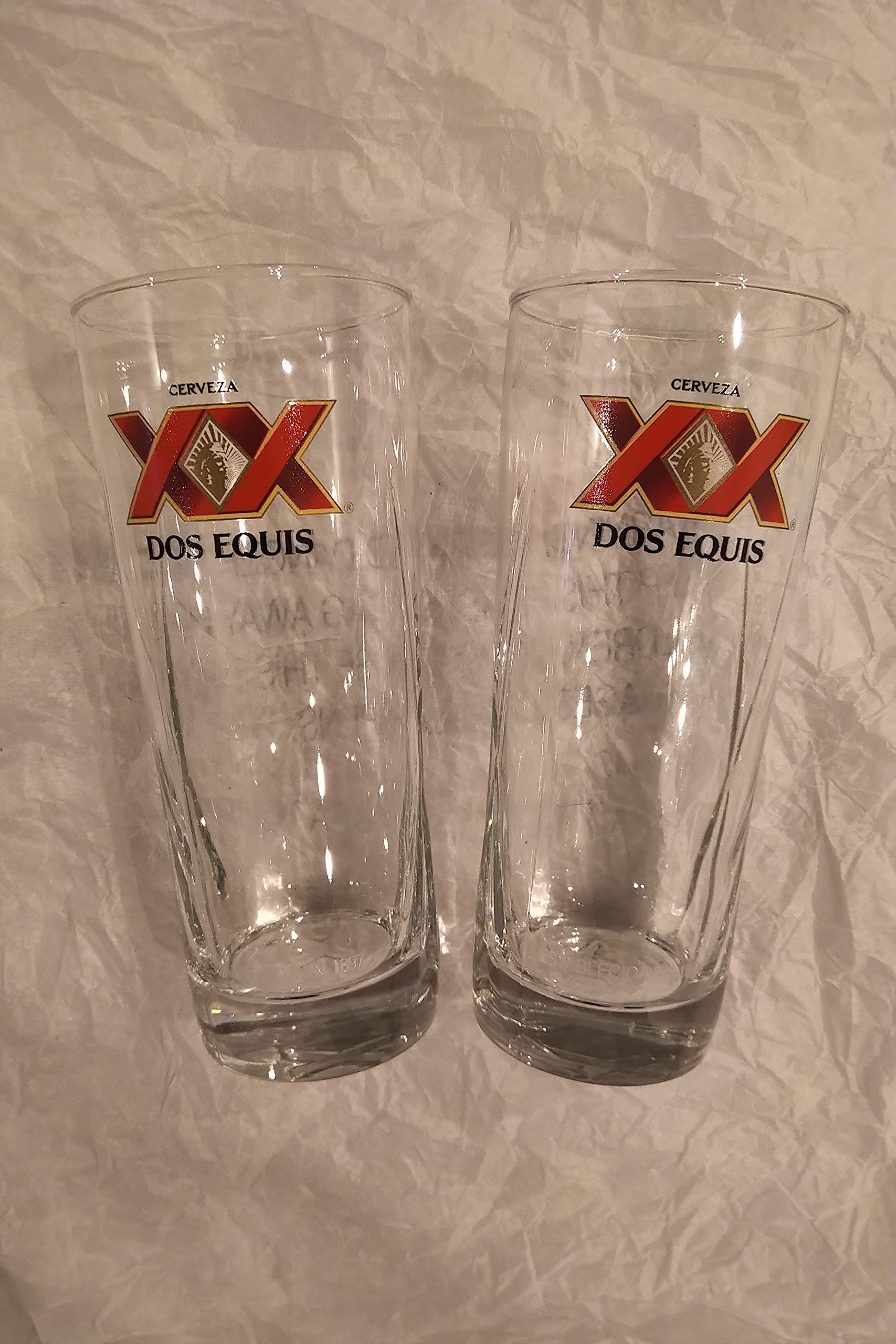 Dos Equis Millennium XX Signature Pint Glass | Set of 2 Glasses