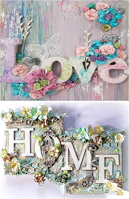 5D Diamond Painting Kits DIY Full Drill Home & Love Embroidery Cross Stitch for Adults Pictures Art Crystal Rhinestone Needlework Crafts Gift for Home Wall Decor 40 x 30cm 2 Pack