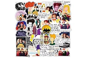 50Pcs Halloween Witch Old Hag Hocus Pocus Stickers