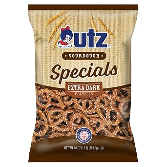 Utz Sourdough Specials Extra Dark Pretzels, 16 Oz