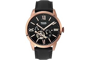 Townsman Men's Automatic Watch with Mechanical Movement and Skeleton Dial