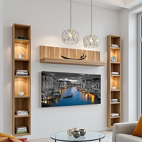 Miniatura 3 de LevvArts Lienzo de Italia para pared, hermoso paisaje del Gran Canal, impresiones fotográficas de horizonte de Venecia, póster para el hogar,