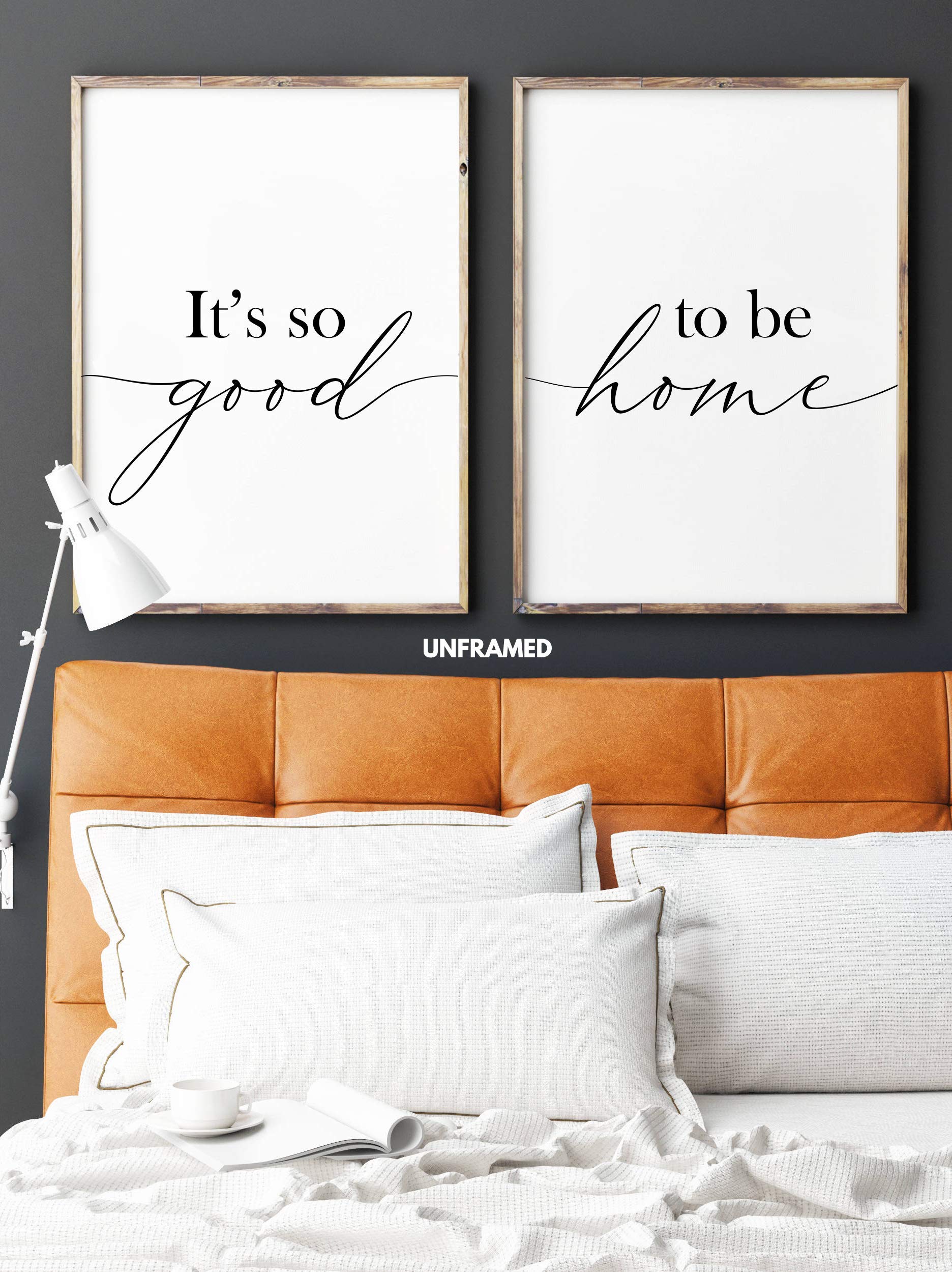 It's so Good to be Home, Set of 2 Wall Art Decor 18 x 24 Inches Poster Print Unframed