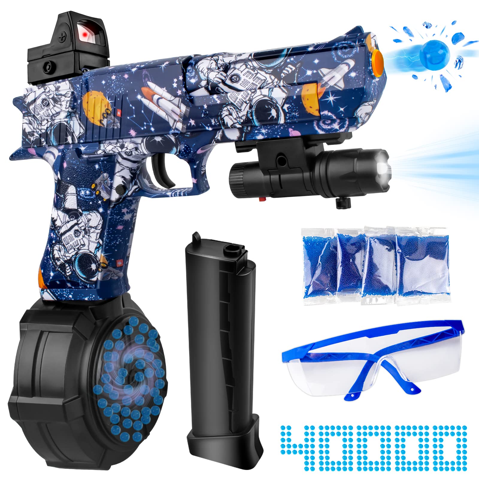 Buy Gel Splatter Cool Ball Blaster Pistol JMX2 with Drum and , Manual