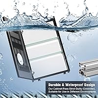 Vista 6 de EISA 30x30 Inch Bathroom Medicine Cabinets Surface Mounted Cabinets with Lighted Mirror Left, Small Cabinet No Door