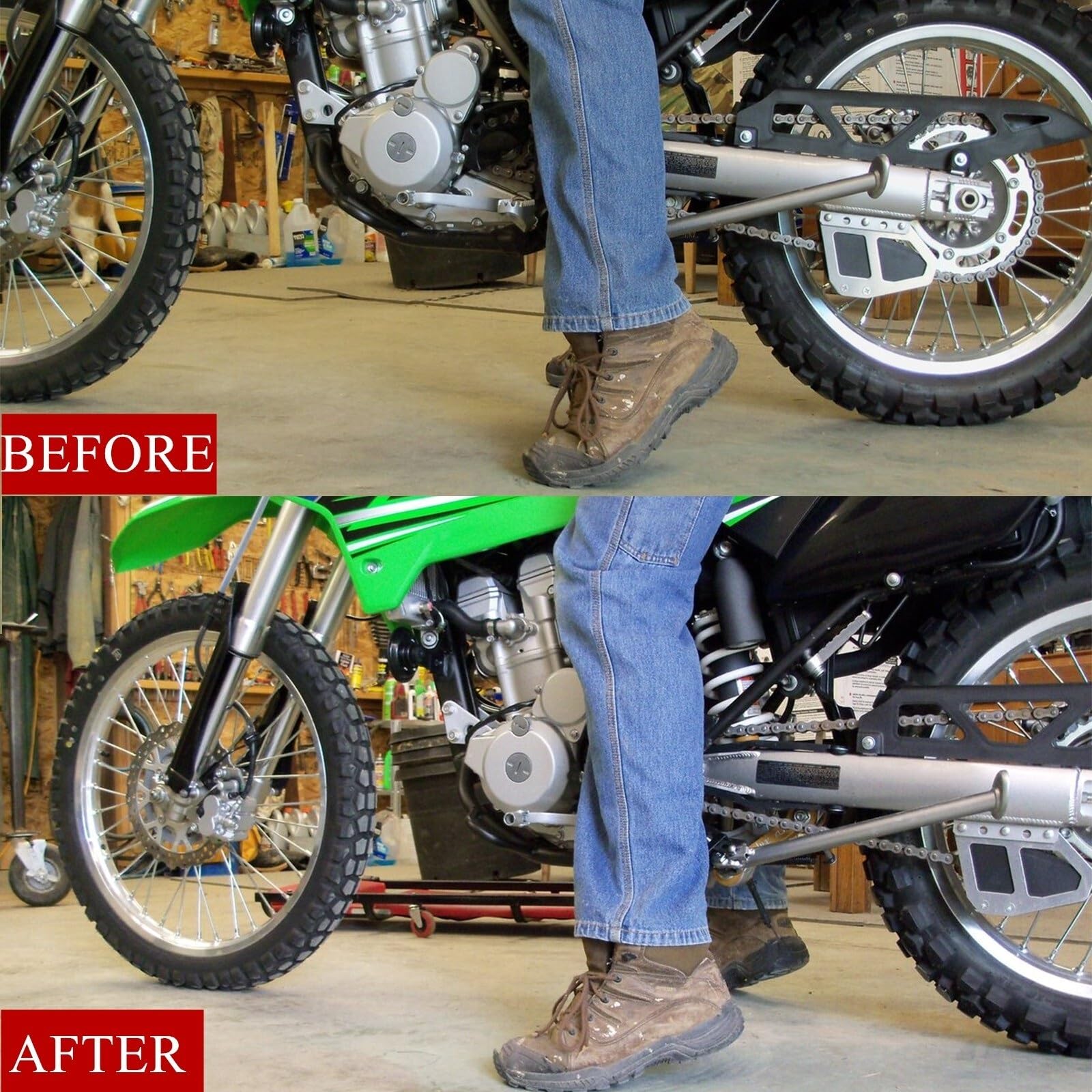 Zestaw łączników obniżających Do Kawasaki KLX140 KLX140L łącznik obniżający tylne zawieszenie Łącznik obniżający