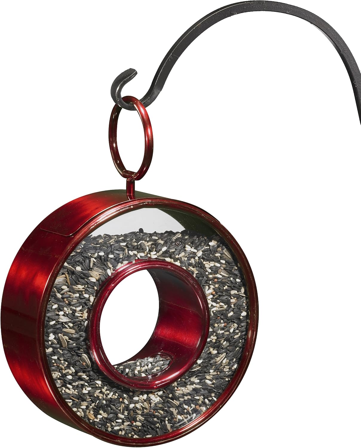 Good Directuions Fly Thru Red Bird Feeder with Plexiglass