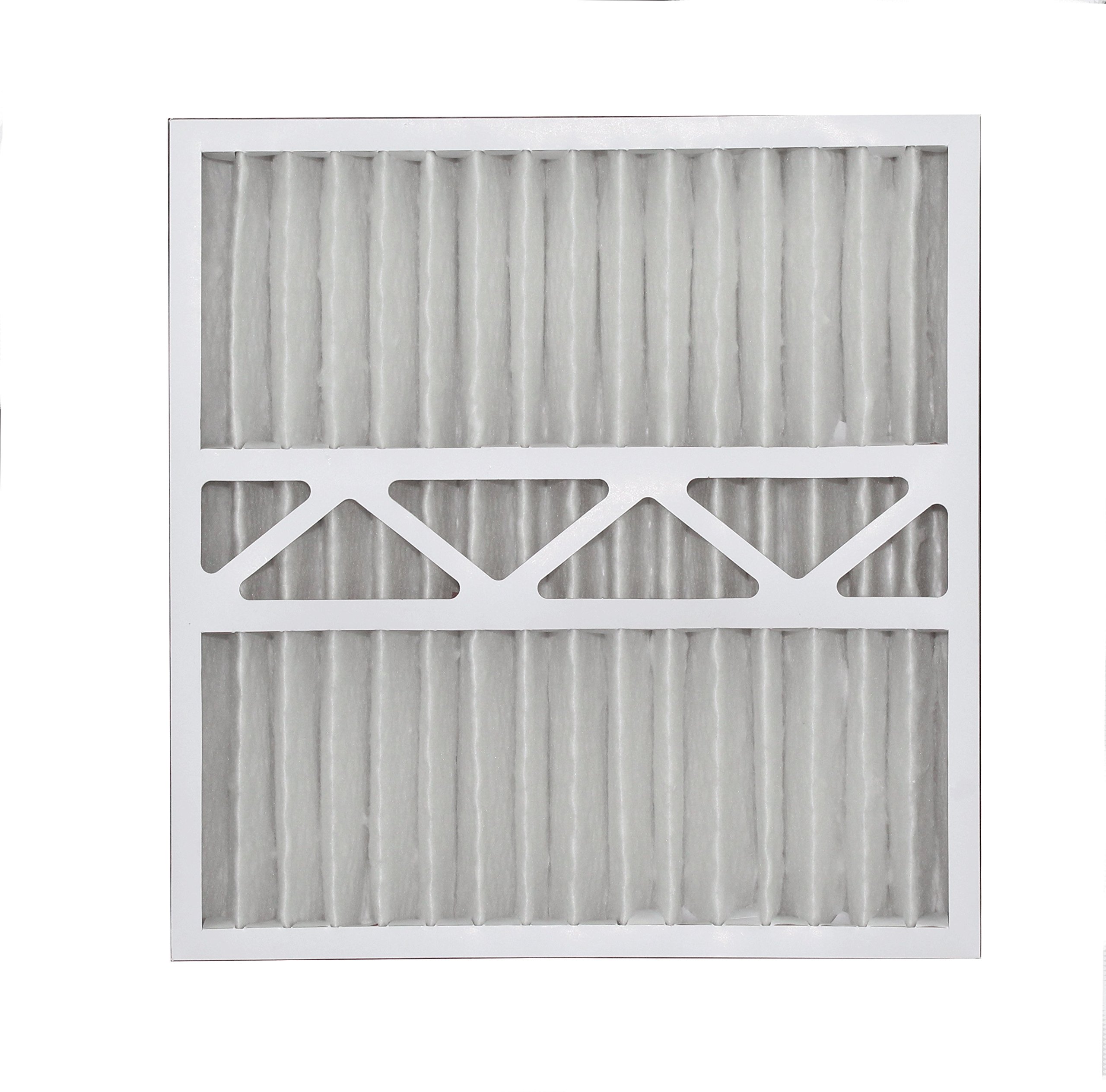 Aerostar 19x20x4 1/4 MERV 8 Pleated Replacement Air Filter for Bryant Carrier FILCCFNC0021, 2 Pack (Actual Size: 19 1/8" x 19 7/8" x 4 1/4")