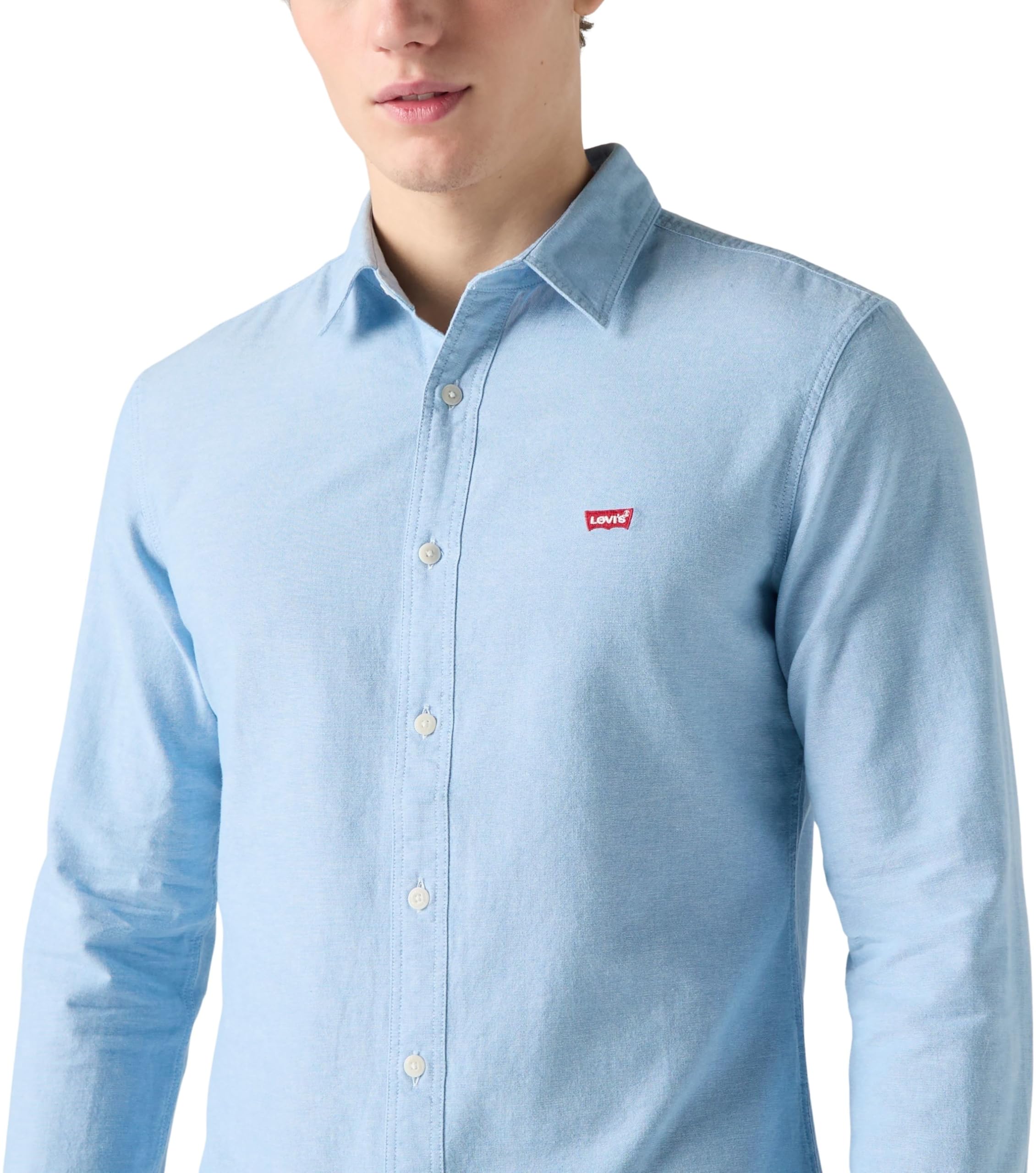 Levi'S Long-Sleeve Battery Housemark Slim Camisa Hombre