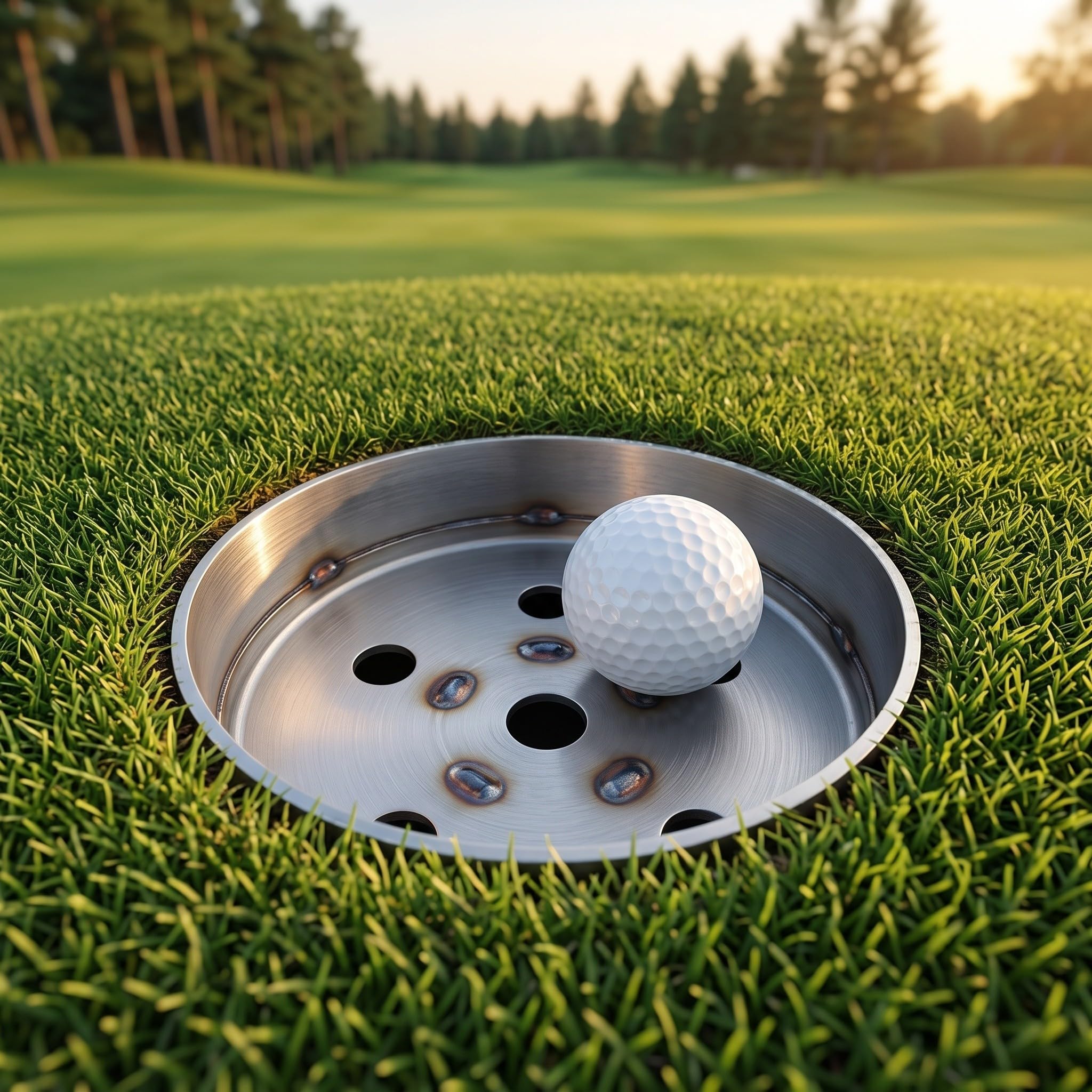 Copa de Putting de Golf de Acero Inoxidable para Práctica en Green