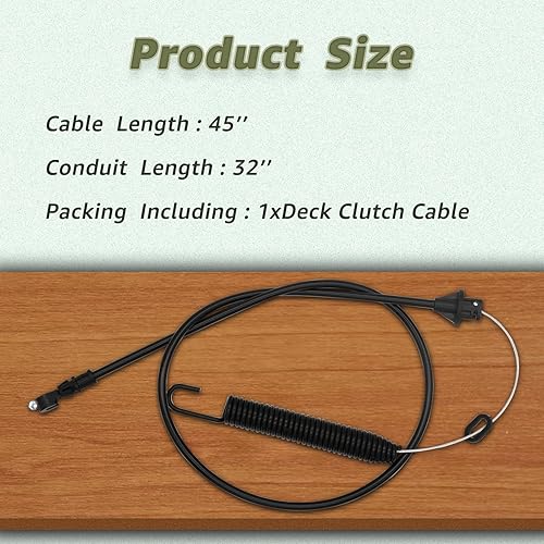 Miniatura 2 de Cable de embrague de cubierta 175067 para cortacésped Craftsman LT1000 LT2000 DLT 3000 de 42 pulgadas para cortacésped AYP Husqvarna Poulan 169676