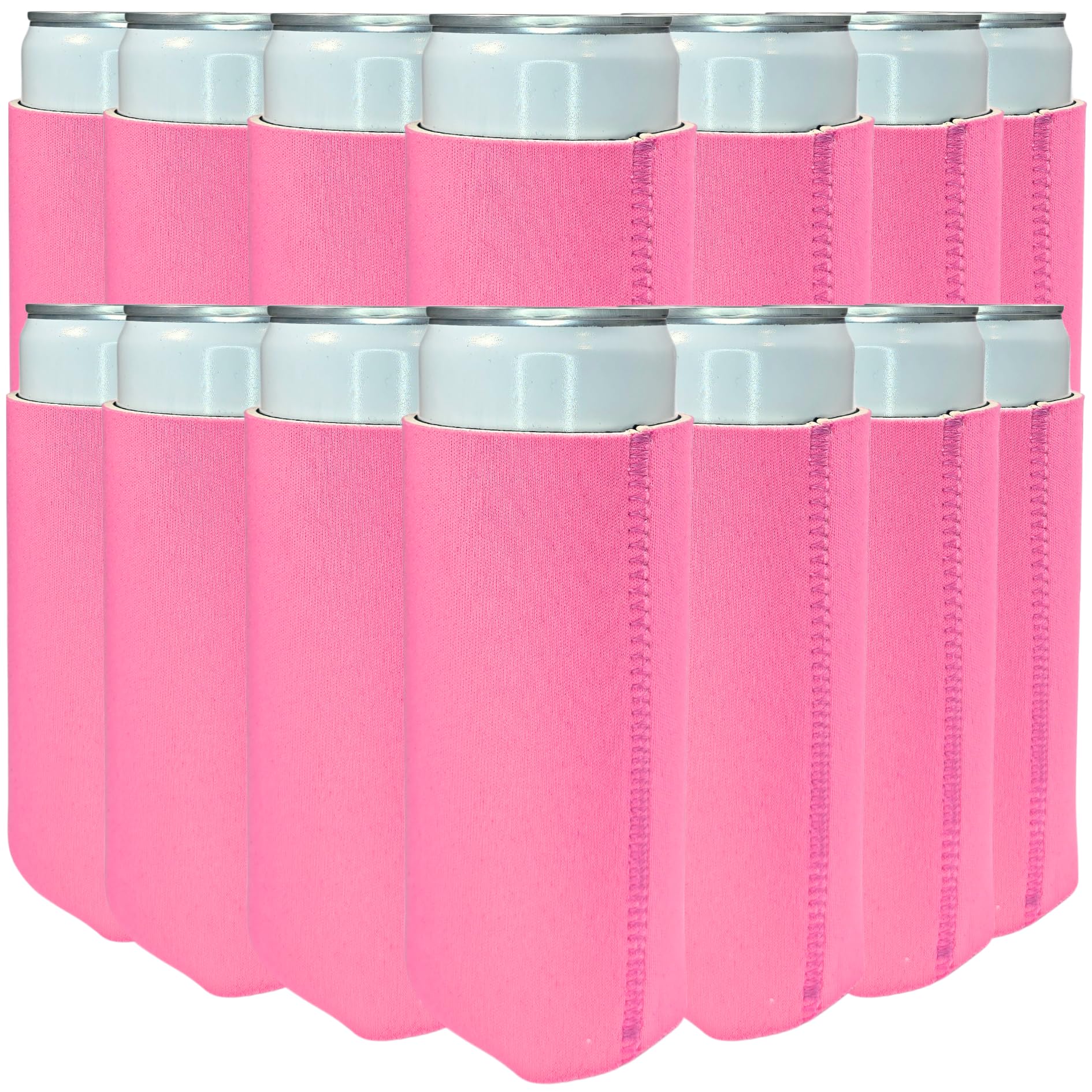 Manchons minces en néoprène rose fluo TahoeBay souples et vierges pour vinyle