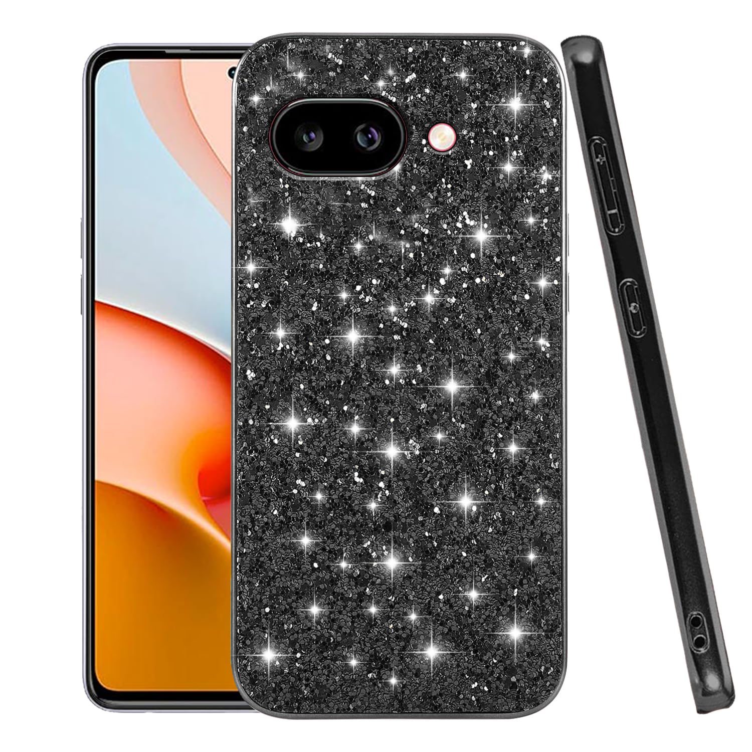Coque Pixel 9a antichoc paillettes : finies les rayures avec le silicone noir - 8