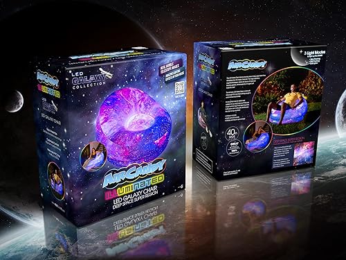 Miniatura 18 de Air Candy Silla LED inflable iluminada: elige entre más de 120 opciones y es perfecta para interiores y exteriores, 100% impermeable. (Sillón LED