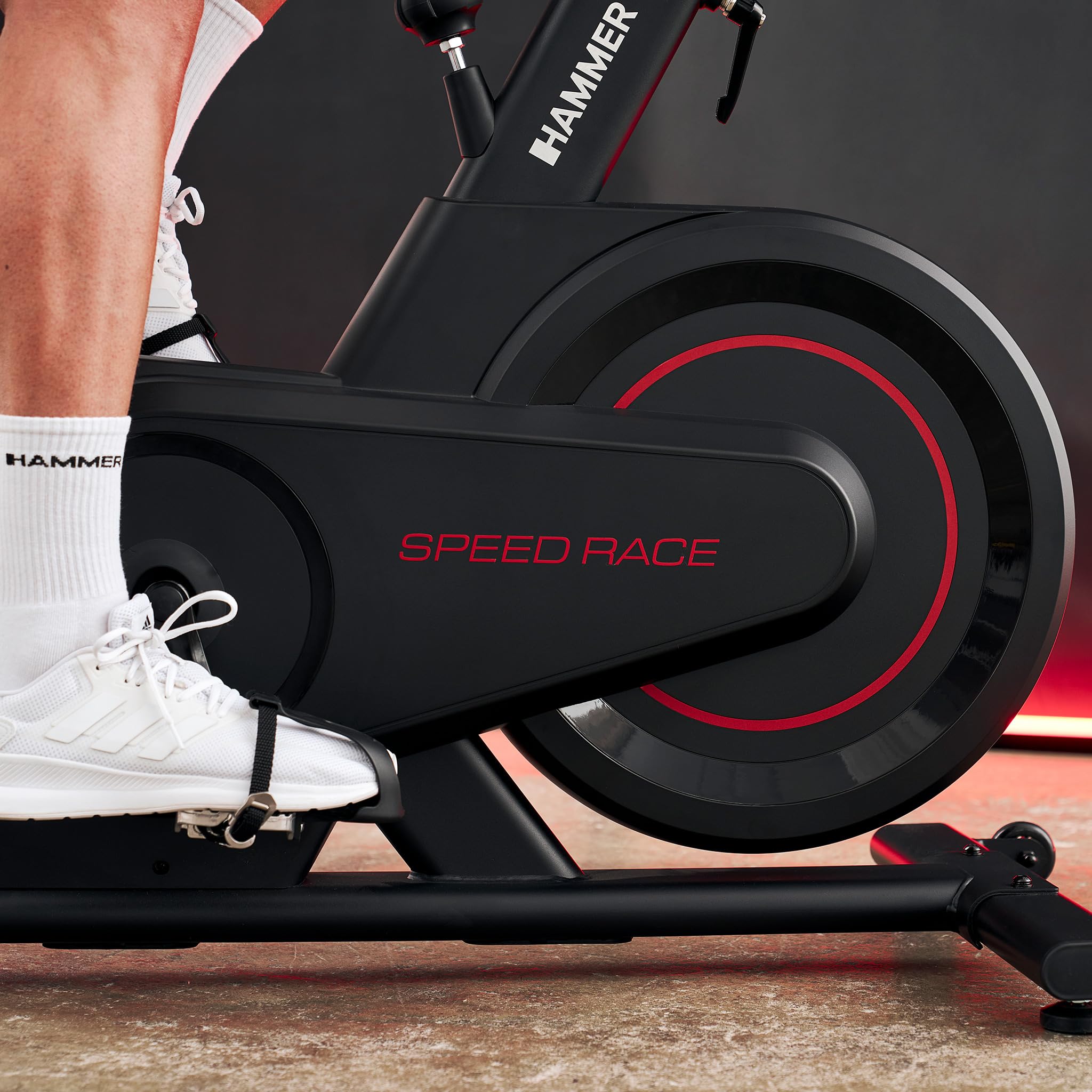 HAMMER Speedbike Speed Race, Indoor Cycle, 16 kg Schwungmasse, Kinomap & BitGym