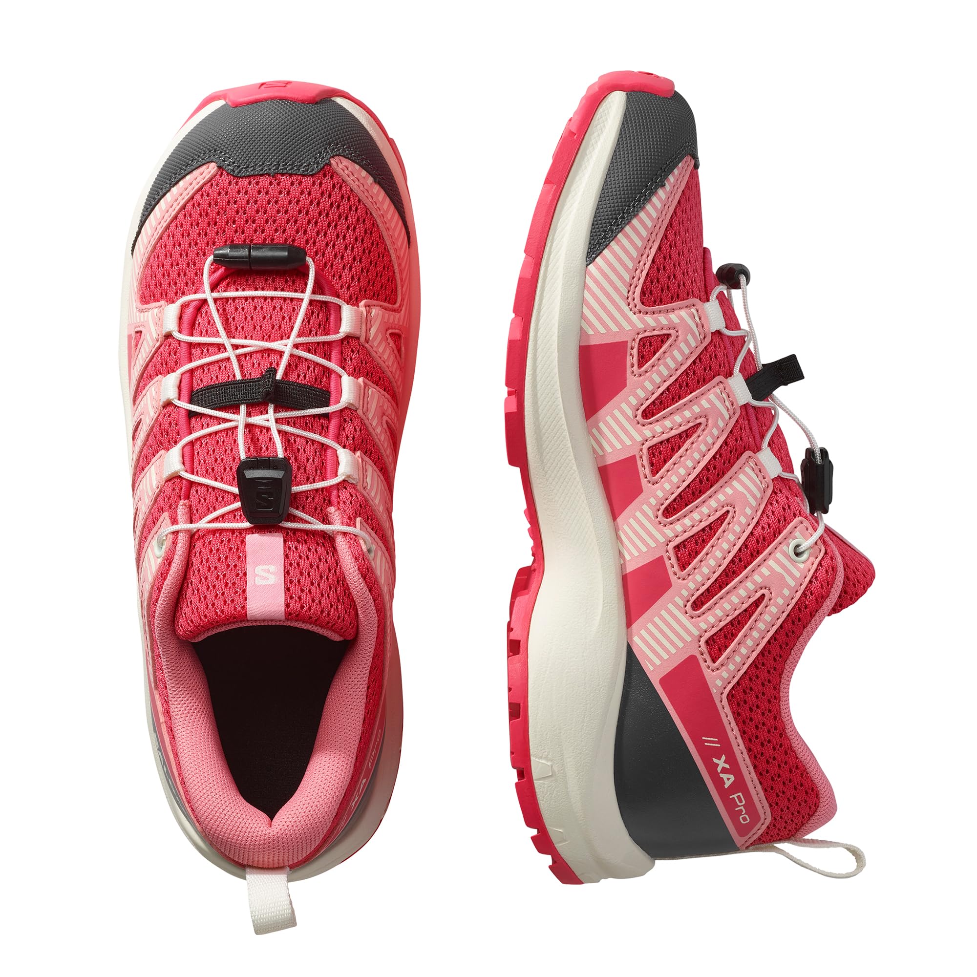 Salomon Junior XA PRO V8 Junior, Urban Chic/Black/Dark, uniwersalne buty turystyczne dla wygody, idealne do butów turystycznych i biegania w terenie, do przygód na świeżym powietrzu 8, Rouge czerwone
