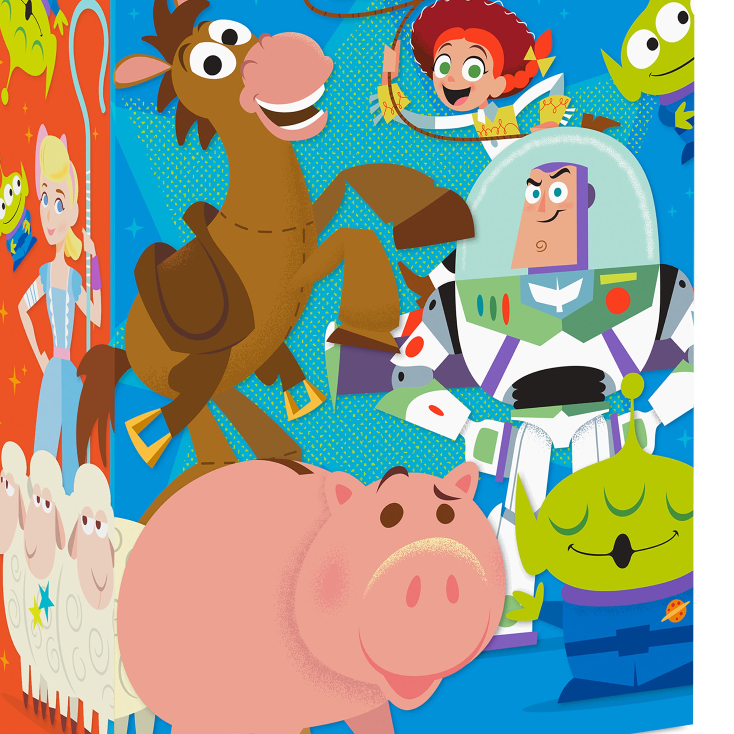Hallmark Disney Pixar Toy Story Gift Bags for Kids (2 Bags: 1 Large 13", 1 Extra Large 15") for Birthdays, Back to School, Christmas