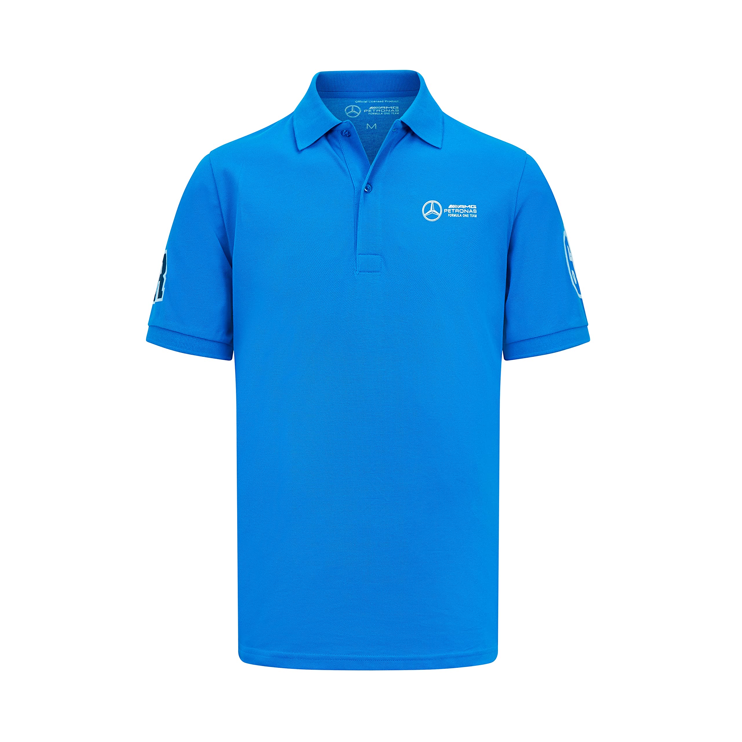 Mercedes AMG Petronas Formula One Team - George Russell Polo - Blue - Men - Size: L