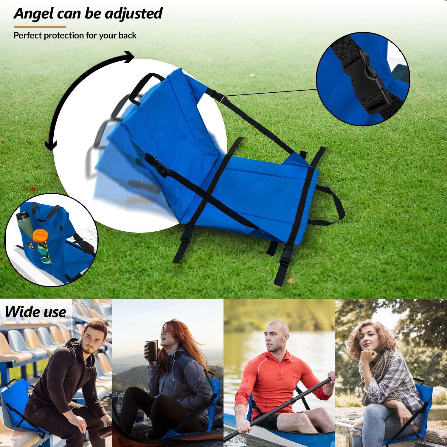 Universeller Kayak SUP-Sitz für Stand Up Paddling Board BLUE/BLACK