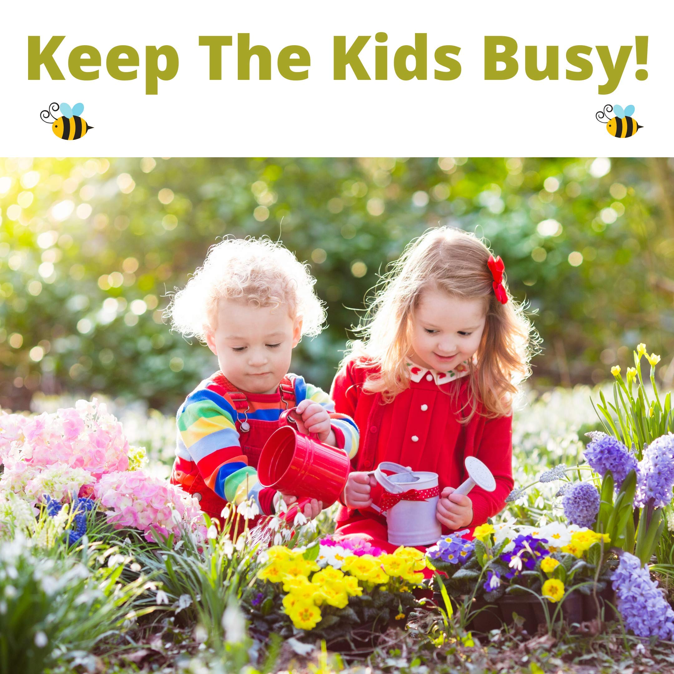 Kids Gardening Set, Grow Your own kit for Children, Wildflower Seeds