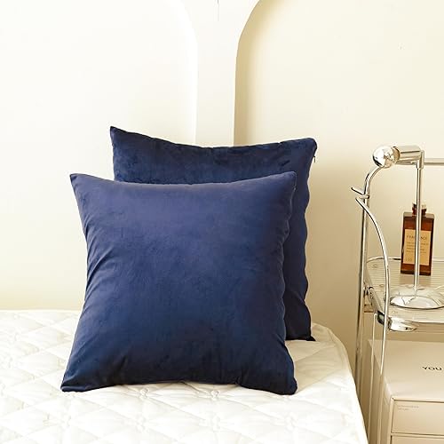 Miniatura 1 de Fundas de almohada bohemias de terciopelo de 18 x 18 pulgadas, fundas de almohada decorativas para sofá, fundas de almohada cuadradas con diseños
