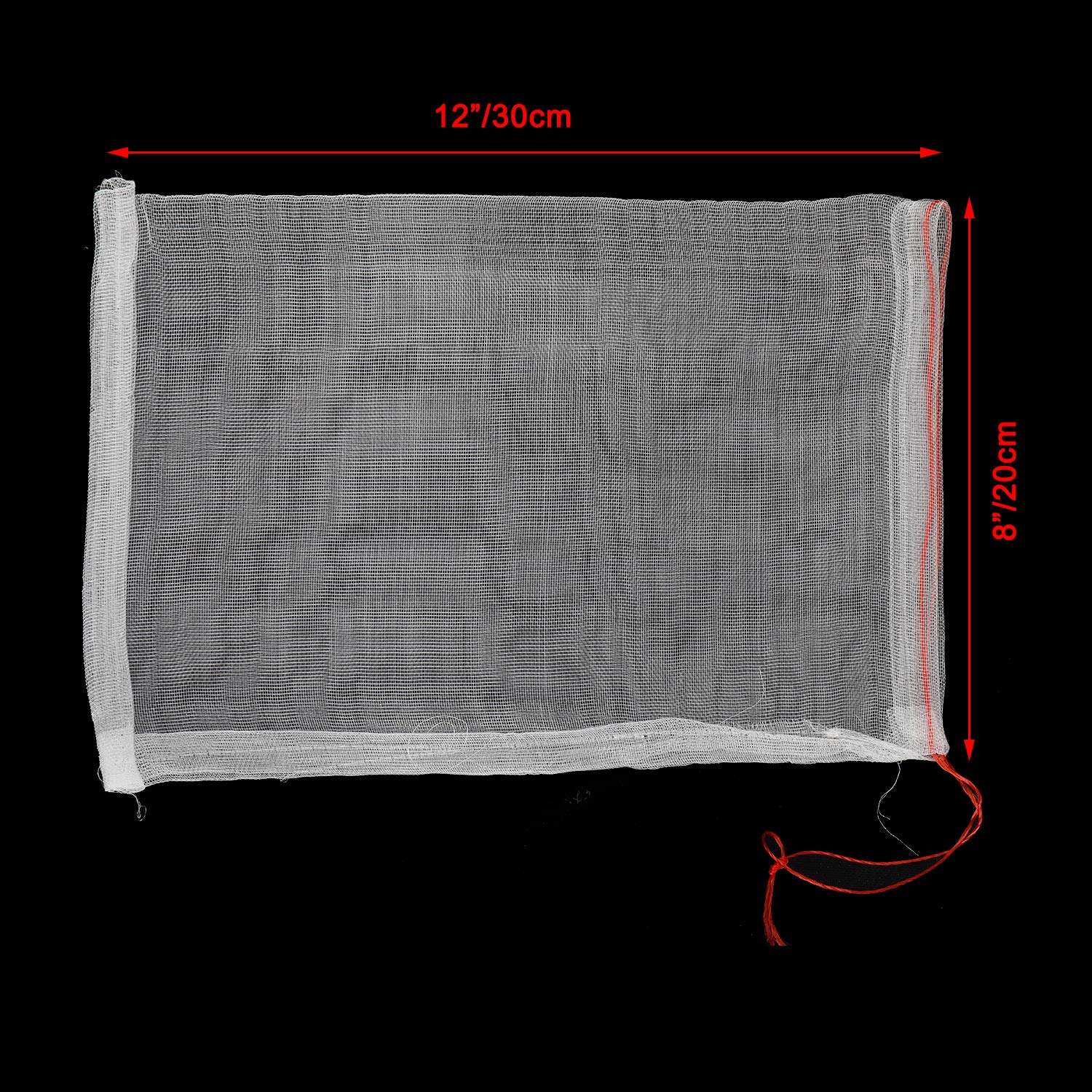Sacs De Protection Pour Fruits Et Légumes – Maille Nylon Avec Cordon – 25x15 Cm Ou 30x20 Cm – Lot De 50