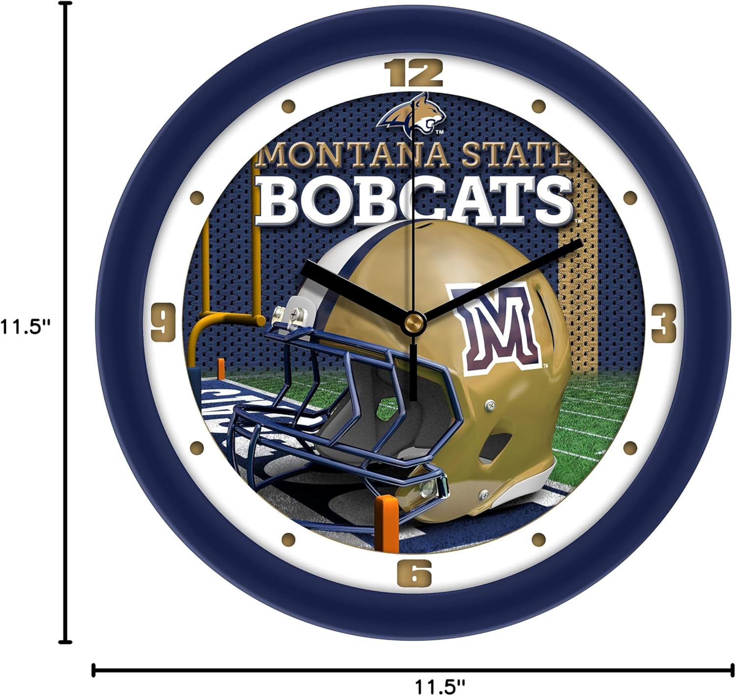 SunTime Football Helmet Wall Clock