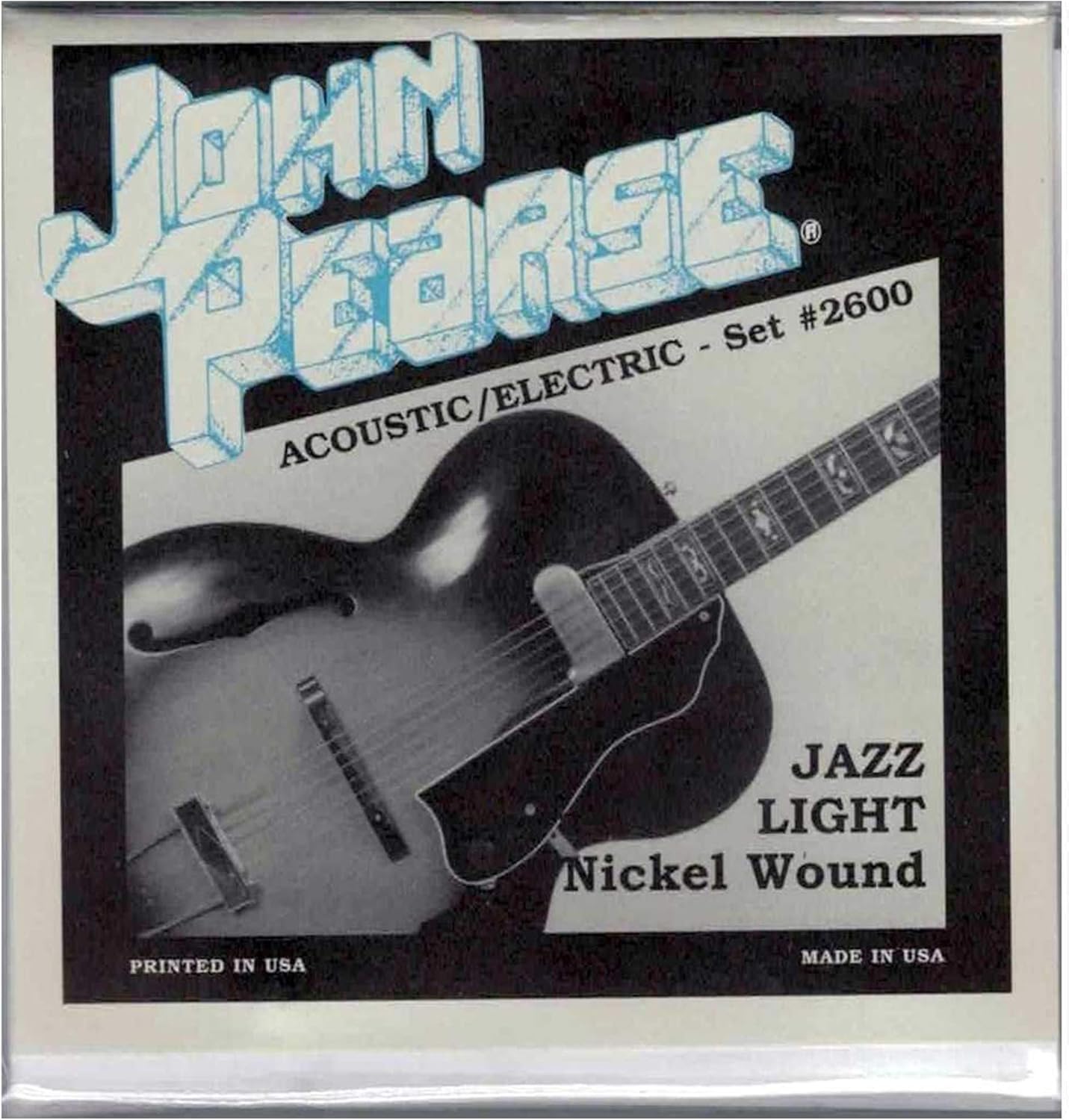 John Pearse Electric Strings Pure Nickel Jazz Light 11-50 (3 Pack Bundle)