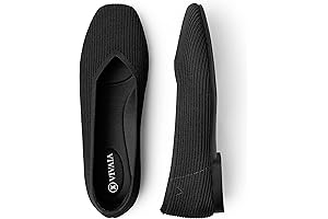 vivala(viva la via) Margo 2.0 Women's Flats Shoes Washable Ballet Flats Comfortable Square Toe
