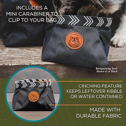 Vista 21 de Wilderdog Tazón para mochilero: capacidad para alimentos y agua de hasta 64 onzas, Pacific Blue, Azul Pacífico