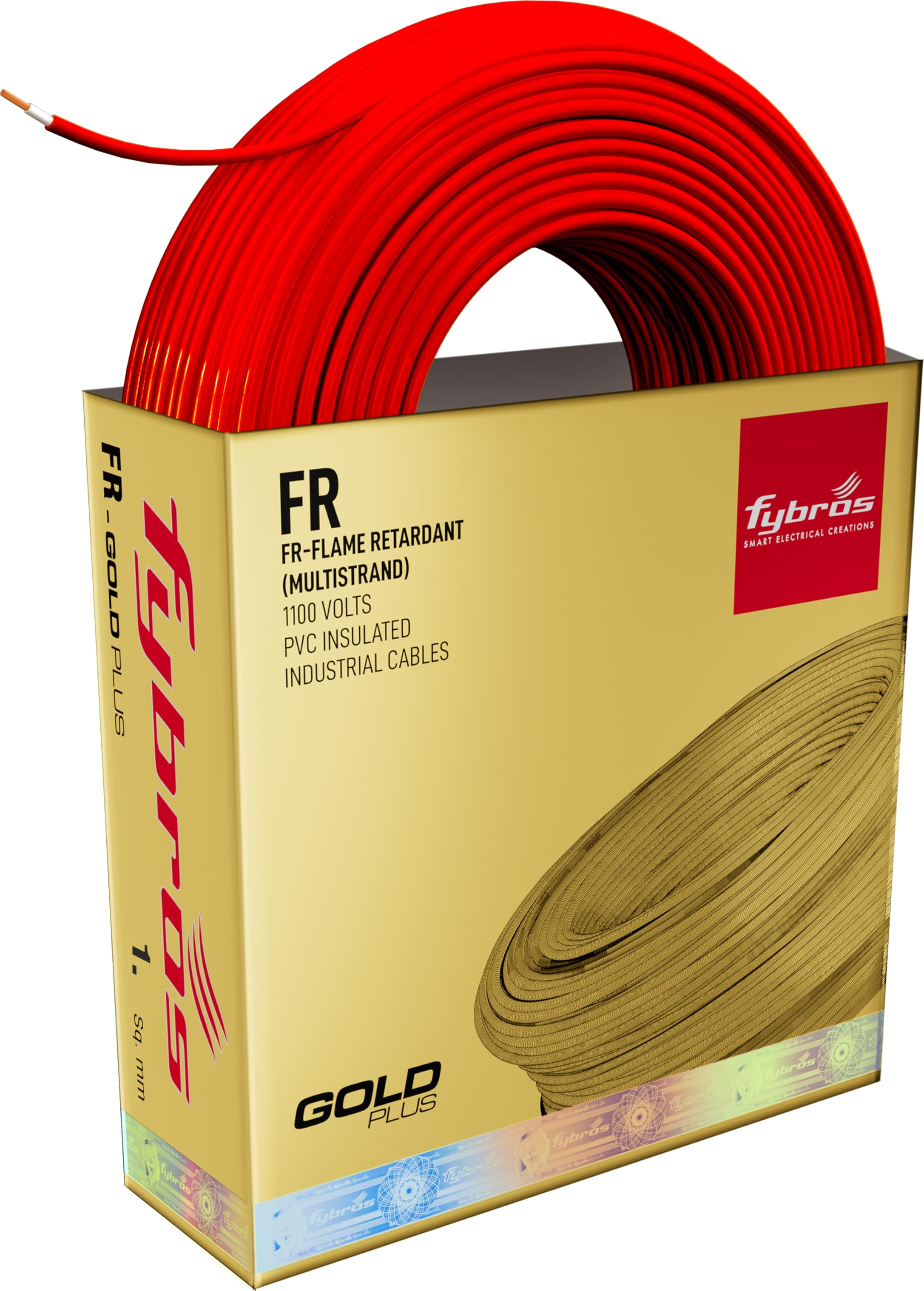 Fybros Flame Retardant Yellow Copper Wire - 90M -12