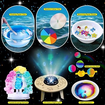 PATIFEED 310 Experiments Science Kits for Kids, S.T.E.M Scientific Projects Toys for Boys Girls Gifts Ideas Birthday Christmas, Erupting Volcano, Chemistry Set, Space Project