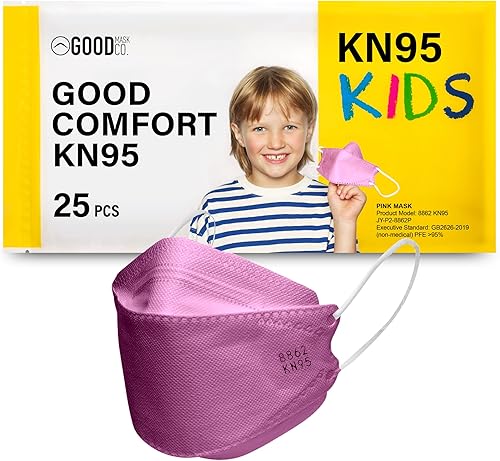 Good Mask Co. Good Comfort KN95 Face Mask, Disposable KN95 Face Mask, Folding, Comfortable Face Masks, Bulk Face Masks