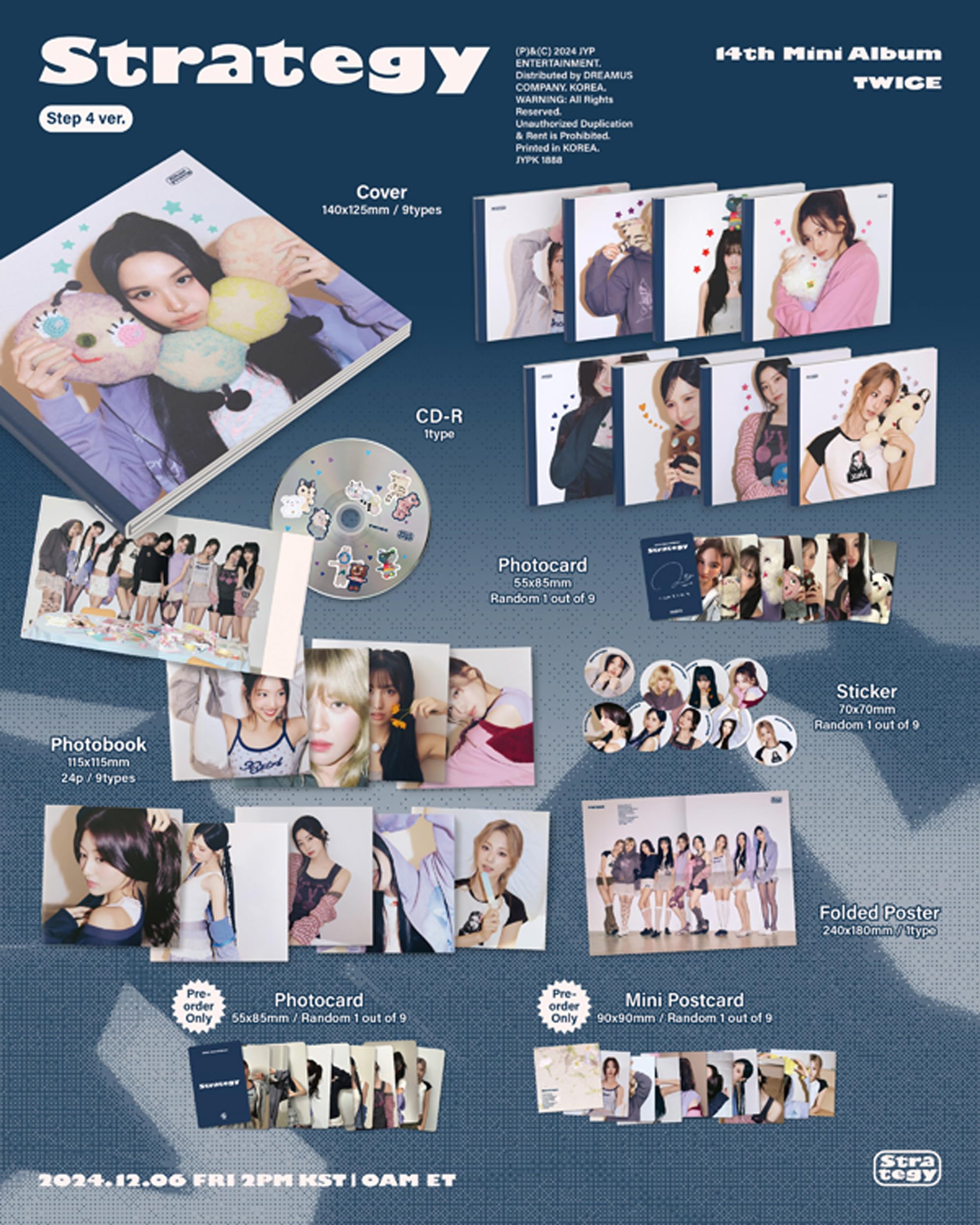 Amazon.com: TWICE STRATEGY 14th Mini Album (Step4 Ver - Dahyun Digipack Ver)  : Home & Kitchen