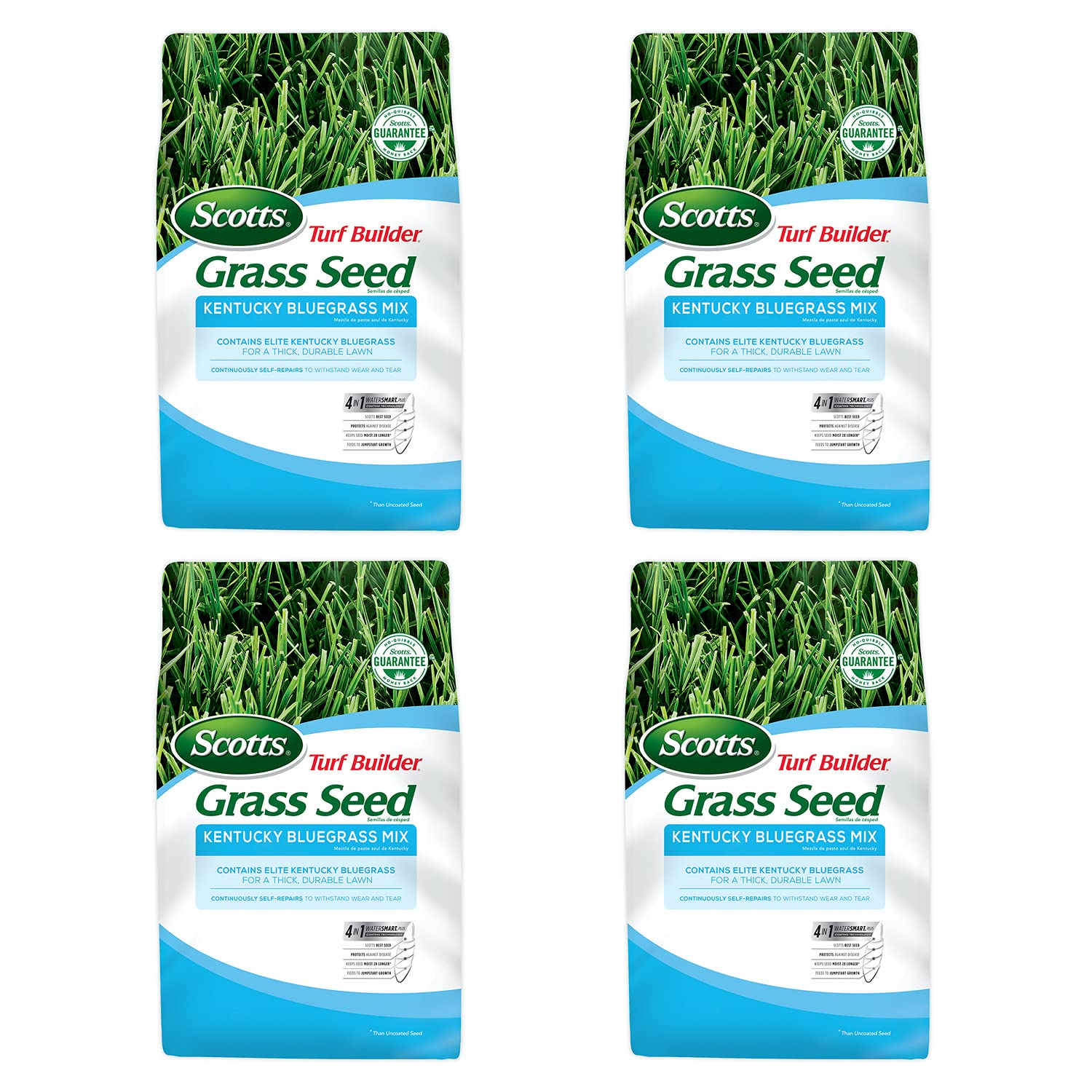 Scotts Turf Builder Grass Seed Kentucky Bluegrass Mix, 7 lbs. (4-Pack)