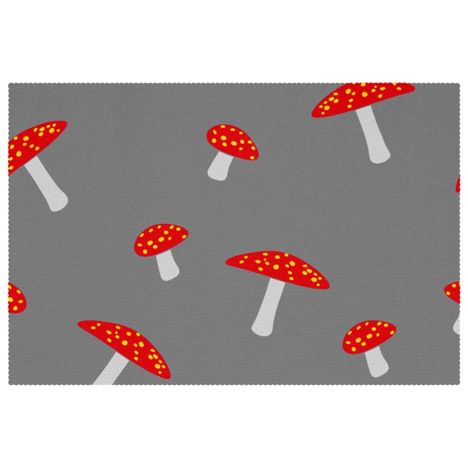 Set de table champignon 30,5x45,7 cm pour de joyeux repas en famille