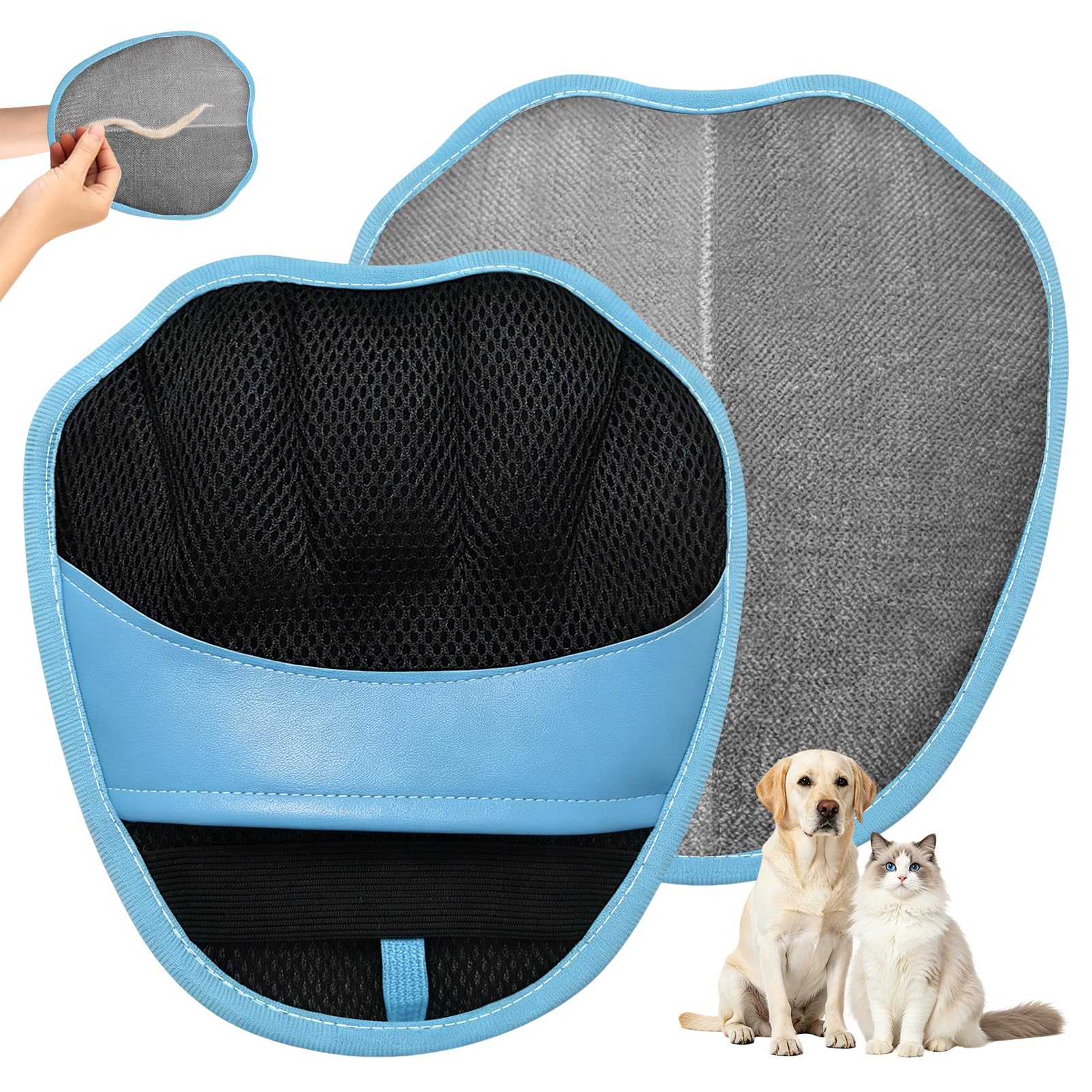 Pet Hair Removal Glove 2PCS Design Electrostatic Tool for Dogs and Cats