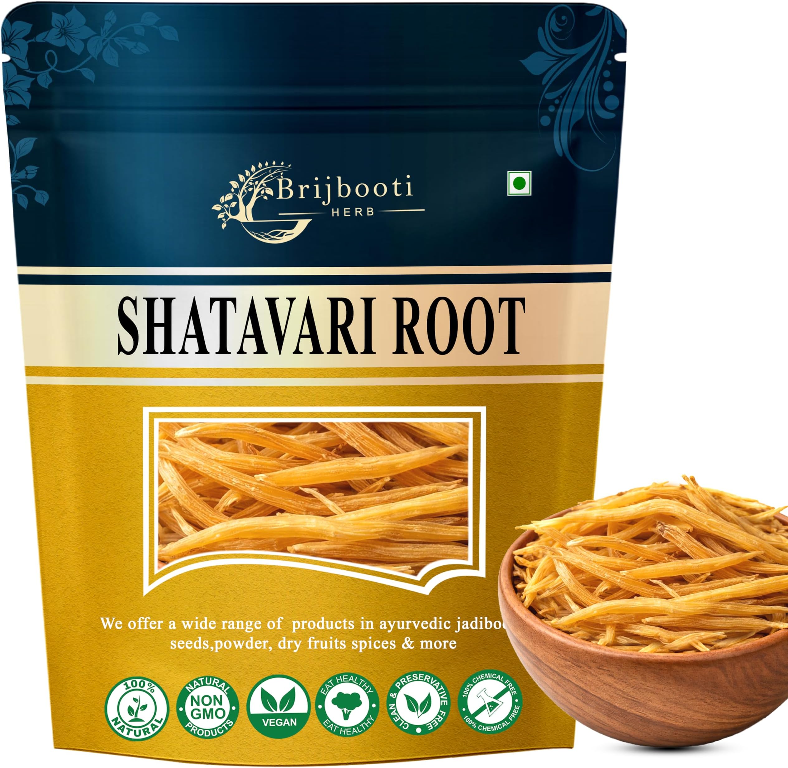 Birju Mahavir Shatavari Root - Asparagus Racemosus - Satawar - Satawari 100 Gr