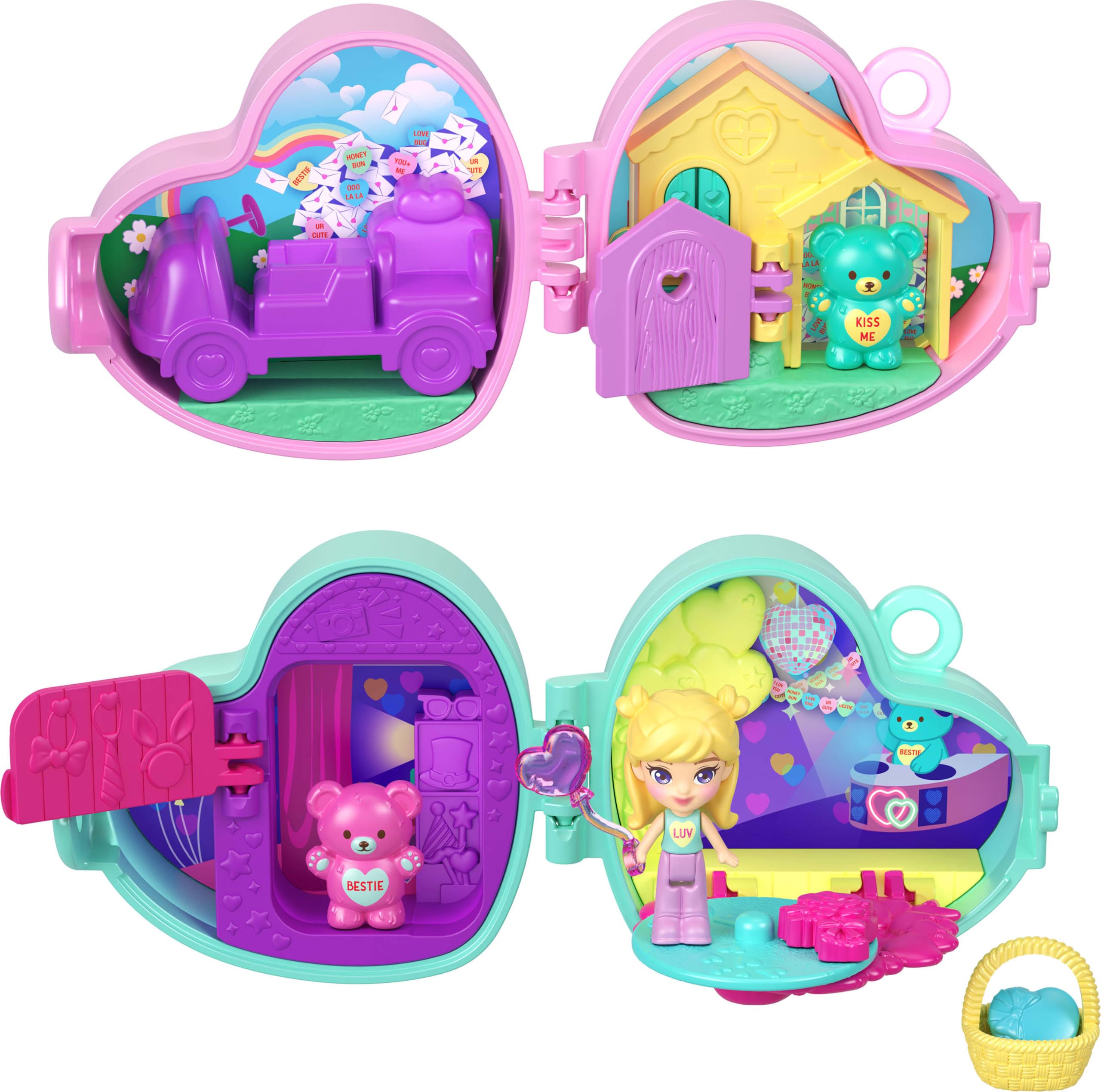 Amazon | Polly Pocket x Sweethearts マイクロドール&プレイセット 7 