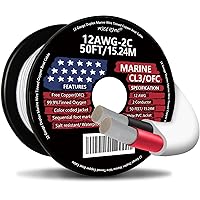 Vista 18 de Cable marino dúplex de calibre 18, cable de cobre estañado para barco, 30 pies, 18 AWG, estándar de EE. UU., OFC, alambre de cobre libre de oxígeno