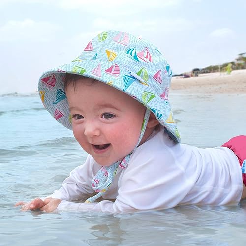 Miniatura 3 de i play. by green sprouts - Sombrero de protección solar UPF 50+ con protección solar ajustable para crecer con el bebé