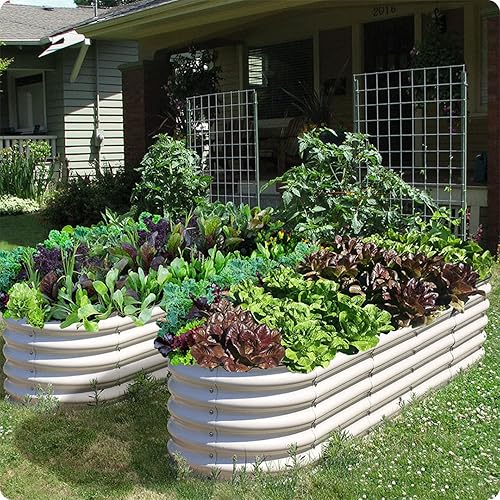 Miniatura 3 de Olle Camas de jardín elevadas 12 en 1 de 17 pulgadas para exteriores, camas de jardín al aire libre para verduras, camas elevadas para jardinería,