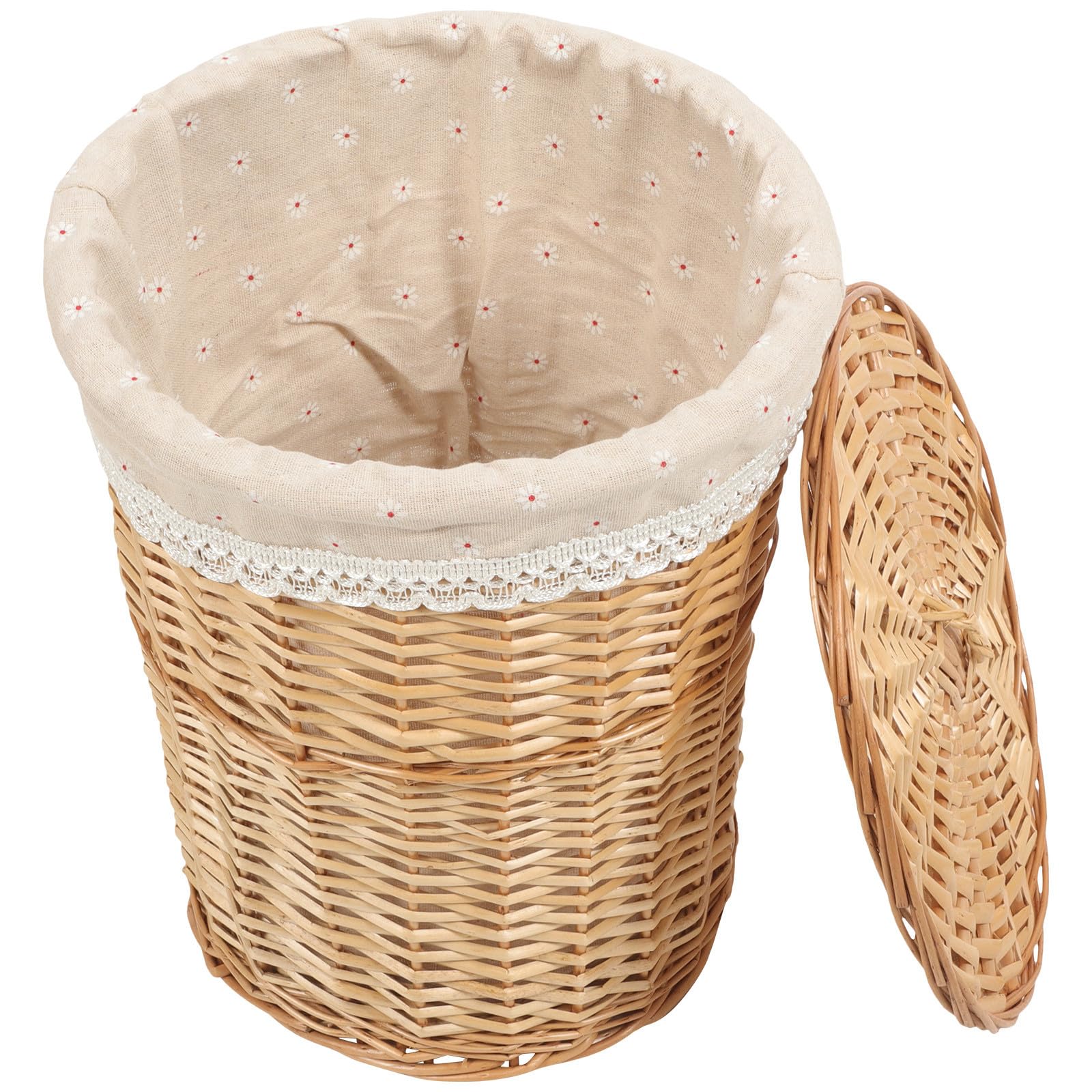 Panier en osier tissé à la main au design élégant et simple de grande taille