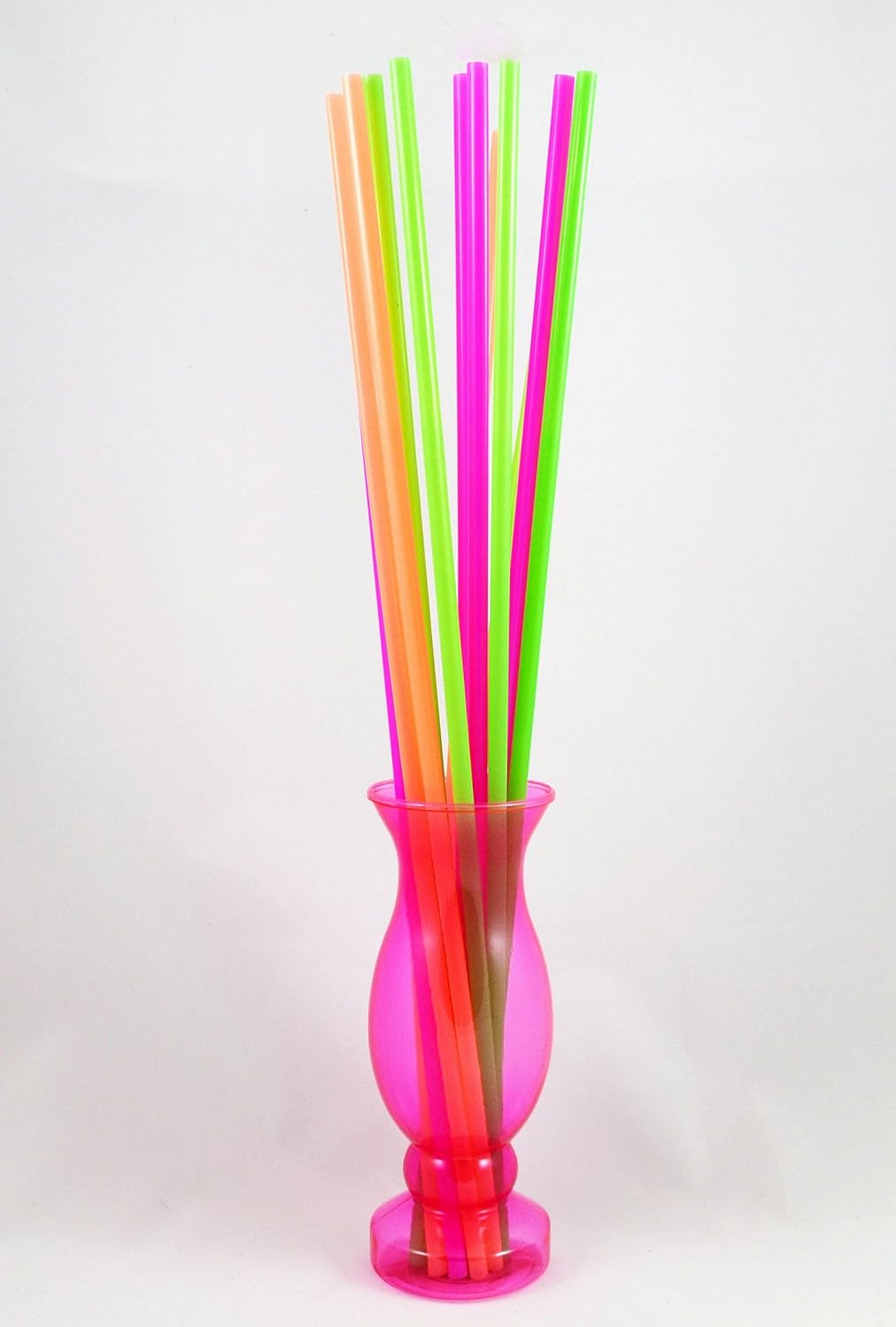 18" Neon Colored Straws - Case of 3000 pieces
