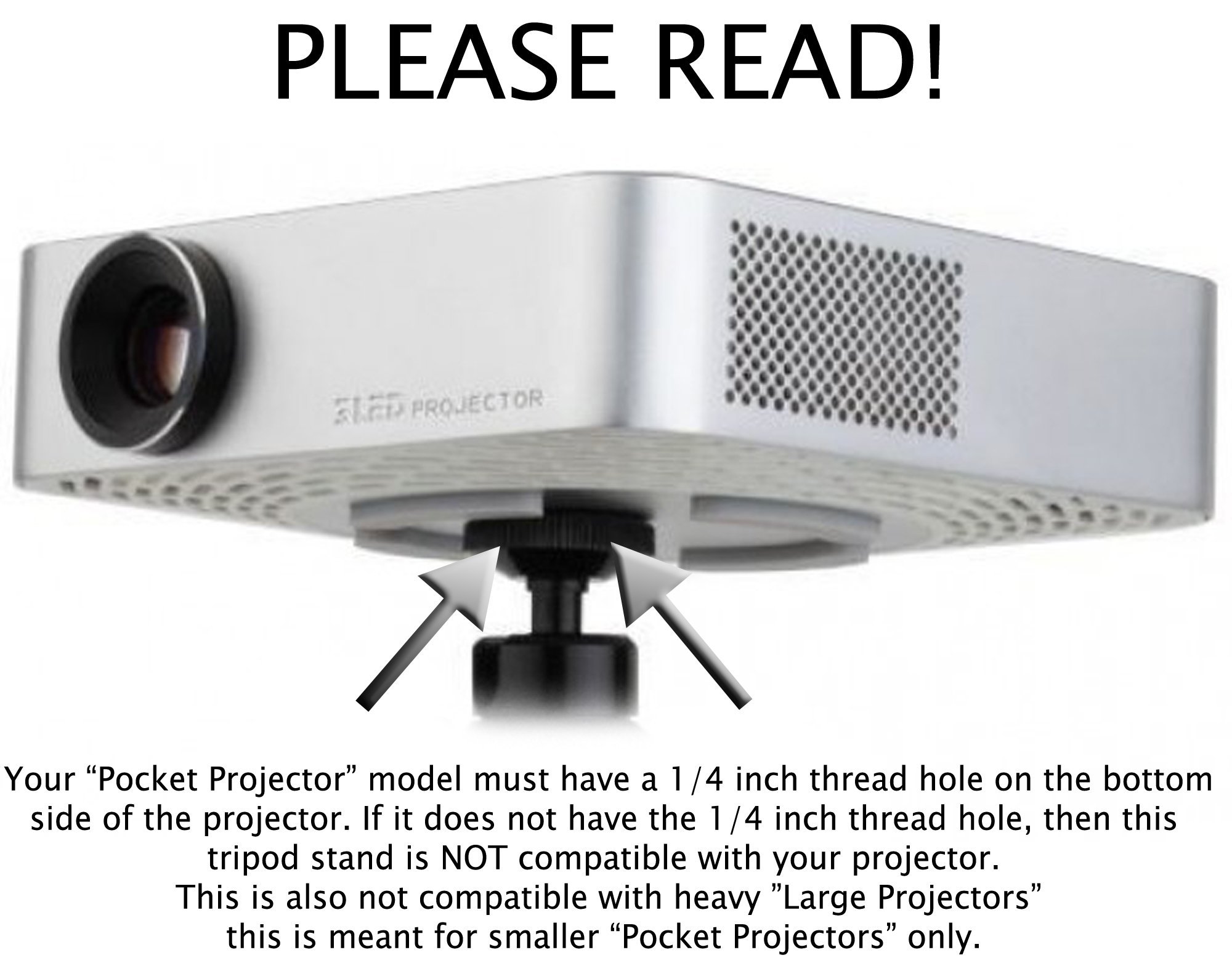 iShot Pro Pocket Projector Tripod Floor 