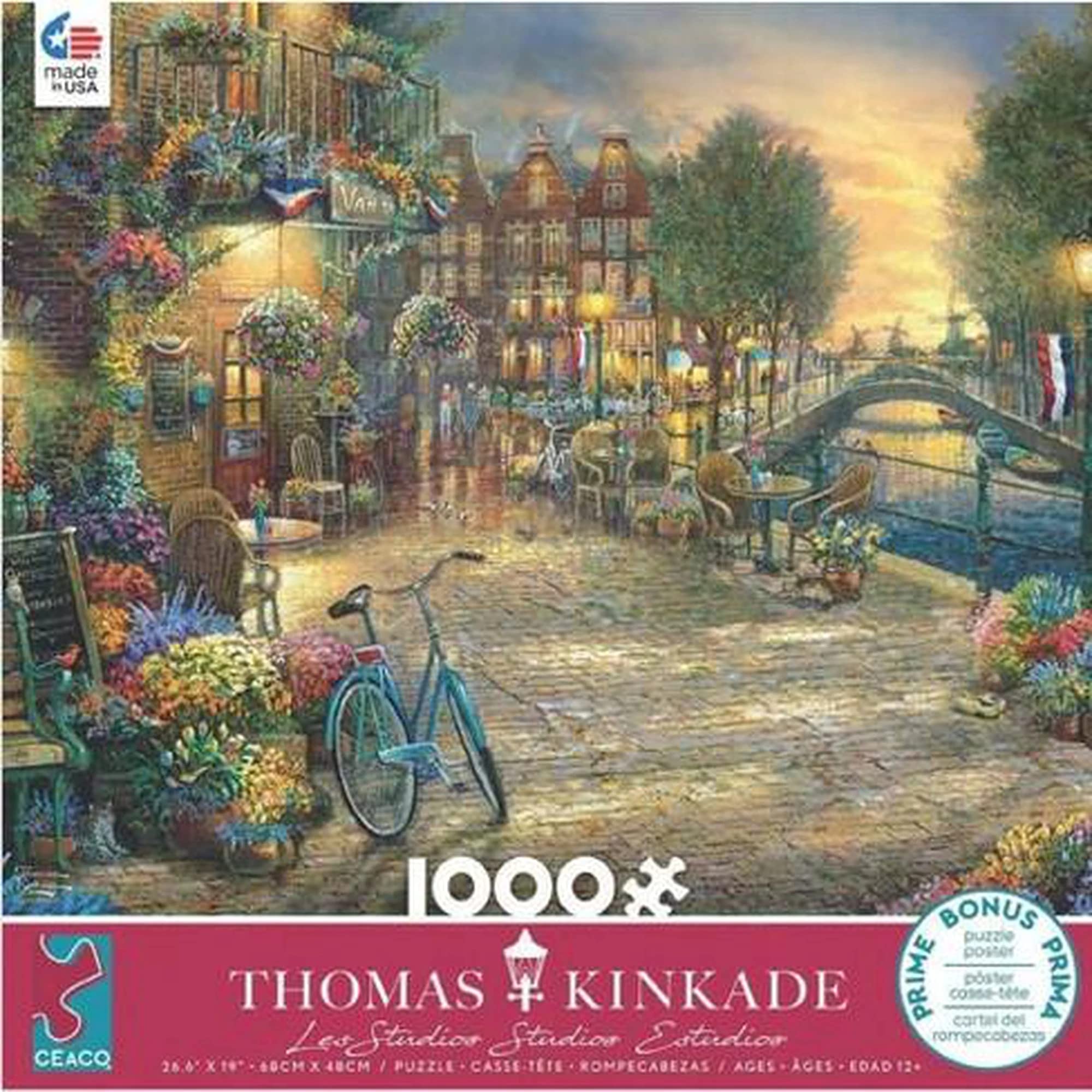 CeacoThomas Kinkade - Amsterdam Café Puzzle (1000 PCS) by Thomas Kinkade Studios