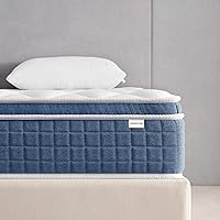 Vista 1 de Jingxun - Colchón híbrido de resorte interior de 14 pulgadas con espuma viscoelástica, colchón de resortes interiores de firmeza media en una caja