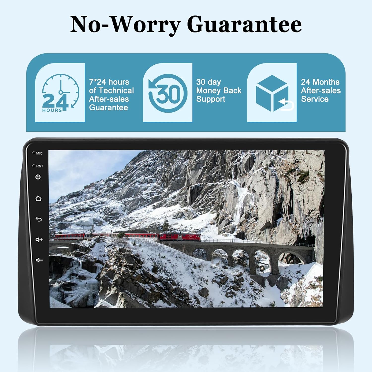 [2+64G] Car Radio for Dodge Grand Caravan 2011-2020/for Chrysler Grand Voyager 2011-2015, 9 Inch Touchscreen Android Car Stereo with Wireless Carplay and Android Auto/GPS/SWC + AHD Backup Camera