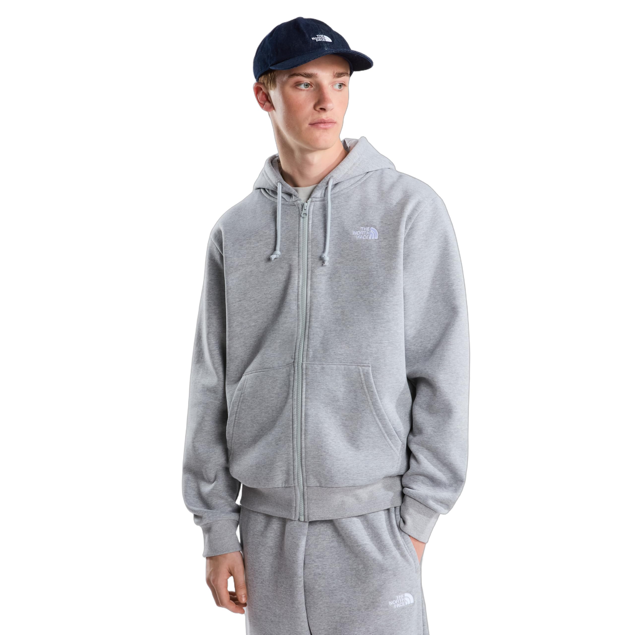 THE North Face Evolution Simple Dome Regular Full Zip Veste pour homme Tnf Pale Grey Heather L