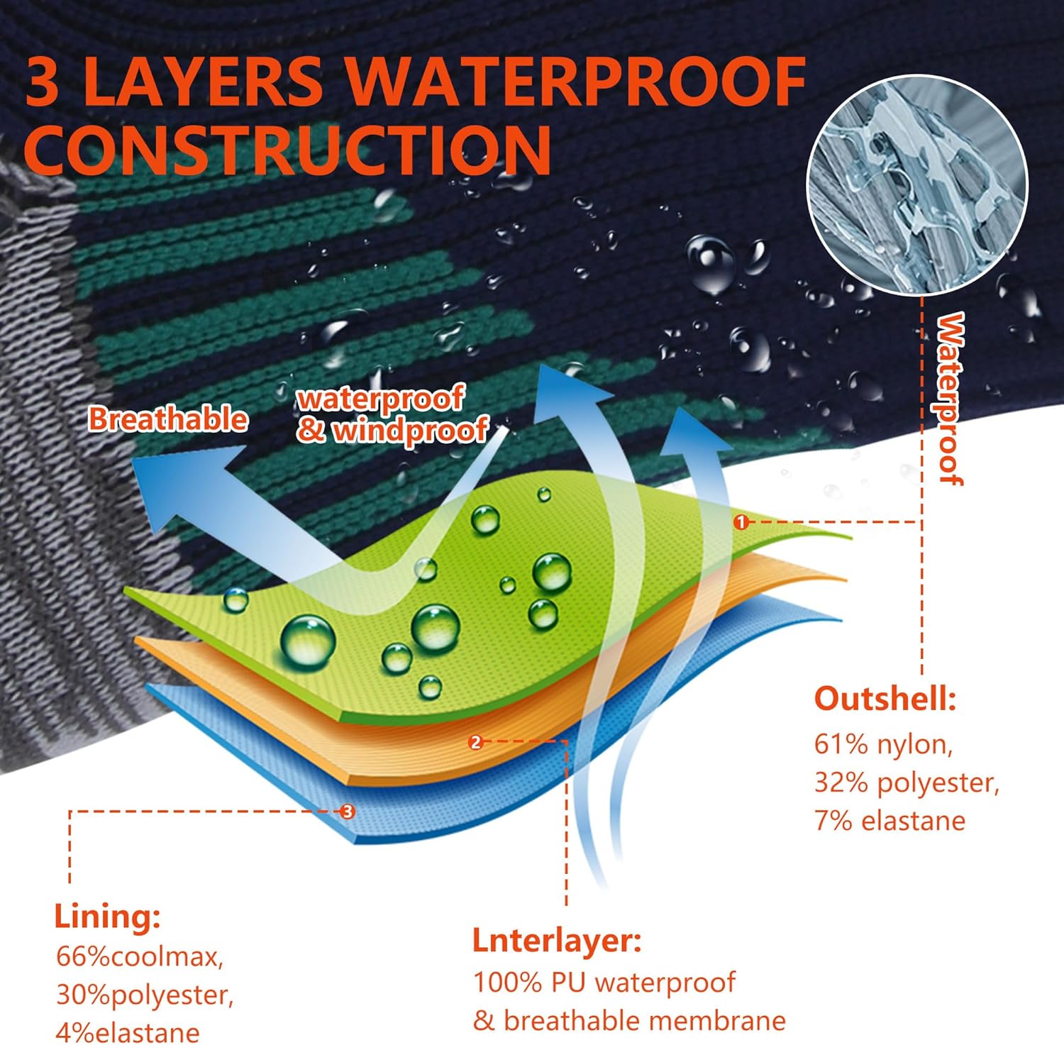 Hiking Socks Seamless Moisture Wicking Athletic Socks with Cushion for Skiing - Image 2